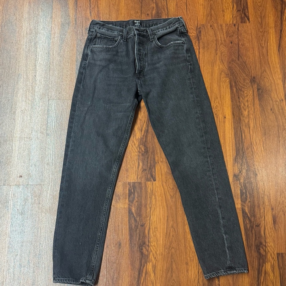 Talula x AGOLDE | High Rise Taper Jeans 27 | Black 100% Cotton